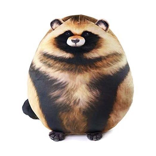 12" Raccoon Plush Body Pillow, Raccoon Stuffed Animal, Cute Plushies for Girls, Soft Plush Pillow, Kitten Plush Throw Pillow Doll Big Plush Toy Decoration Doll Gift for Kids Boys