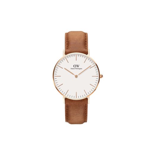 Daniel Wellington Classic Durham Watch, American Brown Leather Band