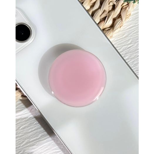Solid Color Phone Grip Stand, Cute Resin Clear Cell Phone Holder,Handmade Expandable Collapsible Cell Phone Accessory, Phone Charms Kindle Holder Support with Transparent Base