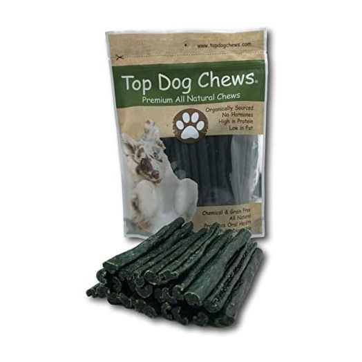 Top Dog Chews Dental Turkey Tendons - Made in The USA - Large 1LB/ 16oz/ 453g