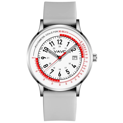 VAVC Nurse Watch for Doctors,Students and Medical Professionals with Pulsometer Scale and Second Hand. Easy to Read Quartz Wrist Watch