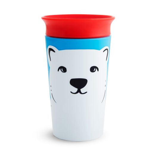 Munchkin Miracle 360 WildLove Sippy Cup, 9 oz, Polar Bear