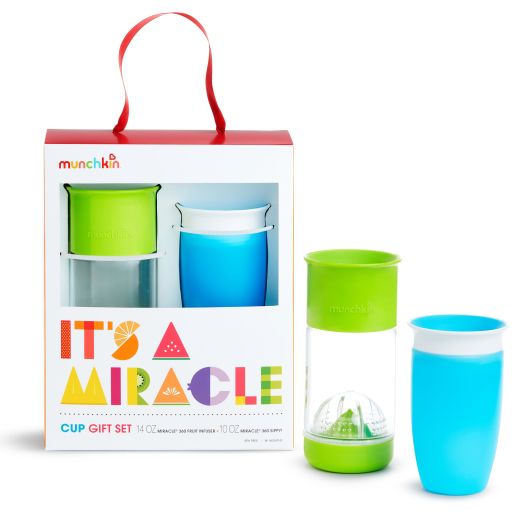 Munchkin It's a Miracle! Gift Set, BPA-Free, Blue/Green