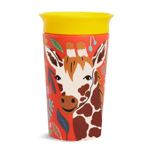 Munchkin Miracle 360 Wild Love Sippy Cup, 9 Ounce, Giraffe