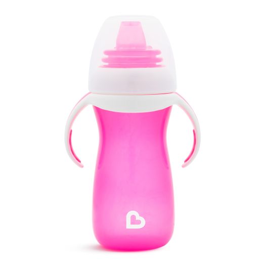 Munchkin Spill Proof Gentle Transition Sippy Cup, 10oz, Pink