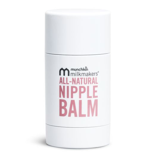Munchkin Milkmakers All-Natural Soothing Nipple Balm for Breastfeeding Moms with Mess-Free Applicator