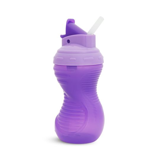 Munchkin Mighty Grip Flip Straw Cup, 10oz, 1 Pack, Color May Vary