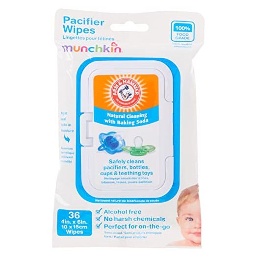 Munchkin Arm & Hammer Pacifier Wipes, 1 Pack, 36 Wipes