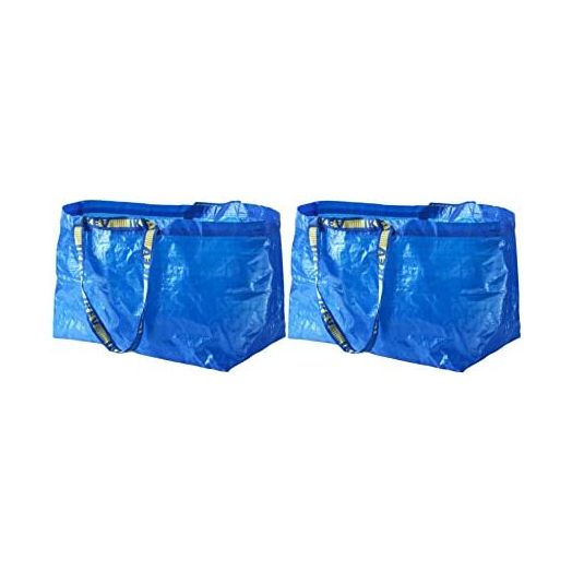IKEA FRAKTA Carrier Bag, Blue, Large Size Shopping Bag 2 Pcs Set