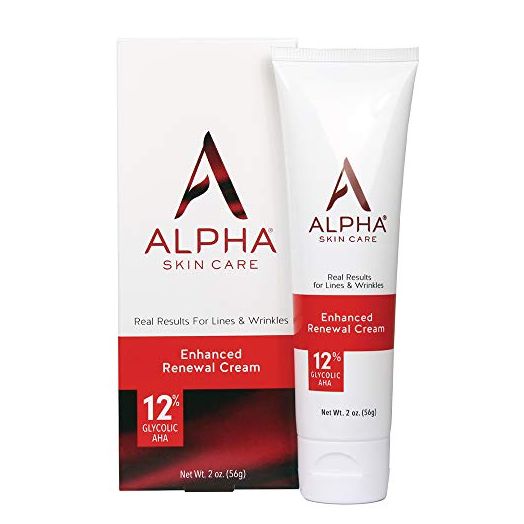 Alpha Skin Care Enhanced Renewal Cream | Anti-Aging Formula | 12% Glycolic Alpha Hydroxy Acid (AHA) | Reduces the Appearance of Lines & Wrinkles | For Normal to Dry Skin | 2 Ounce (Pack of 1)