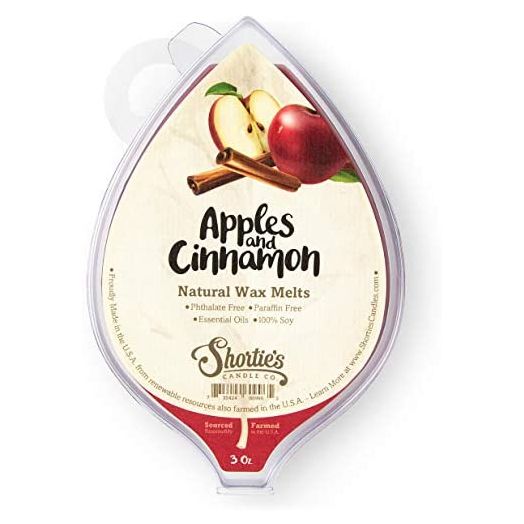 Shortie's Candle Company Apples & Cinnamon Natural Soy Wax Melts, 3 Oz. Bar