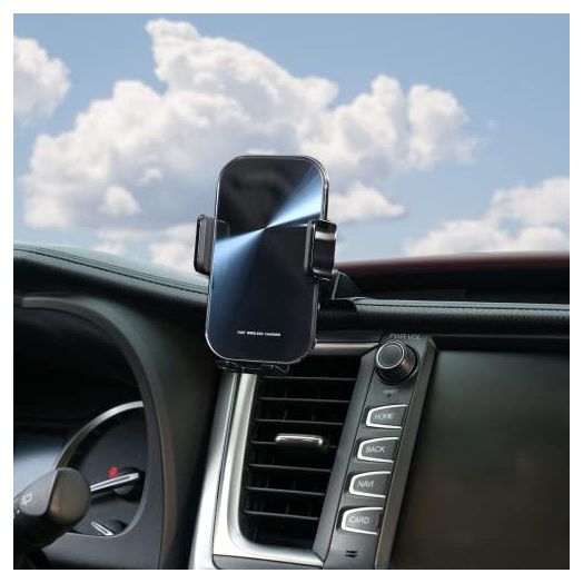 Kucok Car Phone Holder Fit for Toyota Highlander 2015-2019,Adjustable Air Vent Dashboard 15W Fast Charger Car Phone Mount Fit for Highlander iPhone 4.7-6.7 Smart Phone