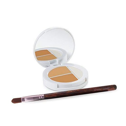 Sheer Cover Studio Conceal and Brighten Highlight Trio, Medium/Tan, 3 Grams