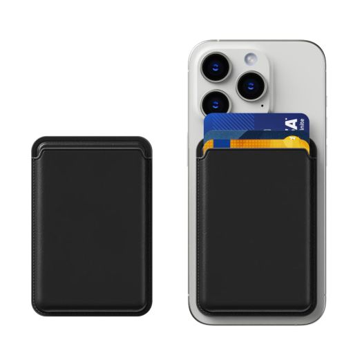KPNEOL Magnetic Wallet for iPhone, Leather Magnetic Phone Wallet Mag Wallet RFID, Magnetic Wallet 3 Card Holder for iPhone 15/14/13/12 Series, White