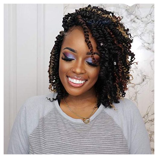 Toyotress Tiana Passion Twist Hair, 10 inch Pre-Twisted Passion Twists (8 Pack)