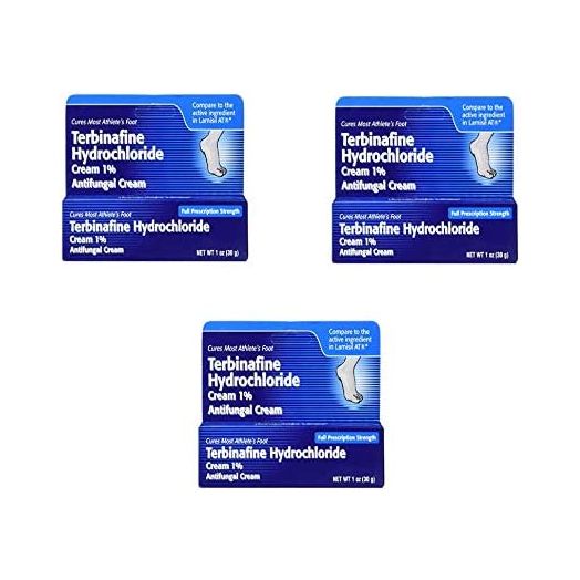 Terbinafine Hydrochloride AntiFungal Cream 1% (1 oz.) (3 Pack)