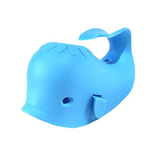DYSONGO Bath Faucet Cover Whale Bathtub Spout Cover Soft for Kids Blue.