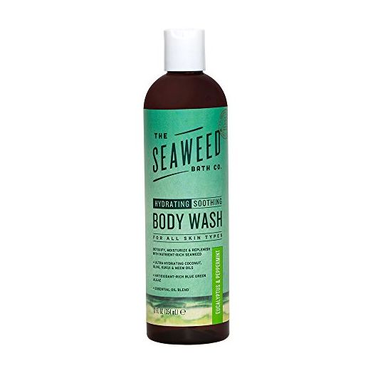 The Seaweed Bath Co. Hydrating & Cleansing Body Wash With Natural Seaweed Eucalyptus & Peppermint Scent, Vegan, Cruelty Free, Gluten Free, Paraben Free, 12 oz