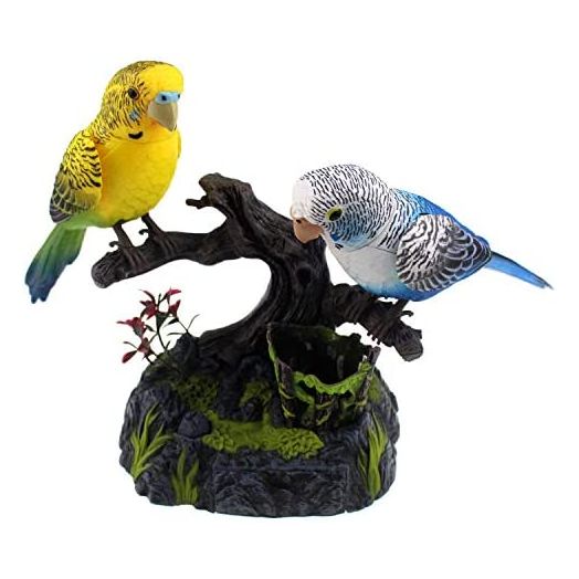 Tipmant Talking Parrots Birds Electronic Pets Office Home Decoration Recording & Playback Function Pen Holders Kids Toys Christmas Birthday Gifts
