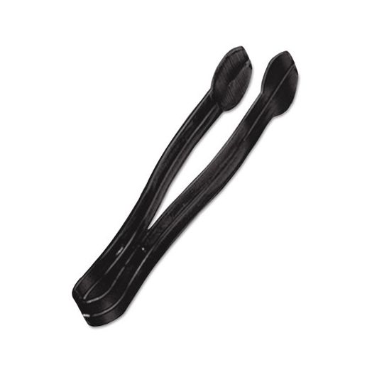 WNA Plastic Tongs, 9 Inches, Black, 48/Case