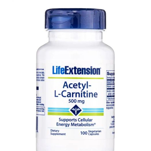 Life Extension Acetyl-L-Carnitine 500 mg - 100 Vegetarian Capsules