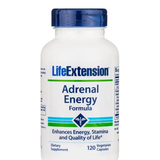 Life Extension Adrenal Energy Formula - 120 Vegetarian Capsules