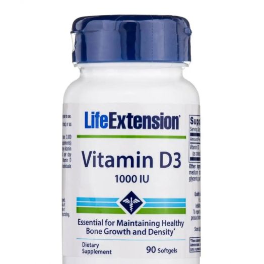 Life Extension Vitamin D3 1000 IU - 90 Softgels