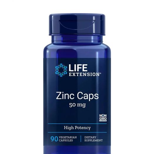 Life Extension Zinc Caps 50 mg - 90 Vegetarian Capsules