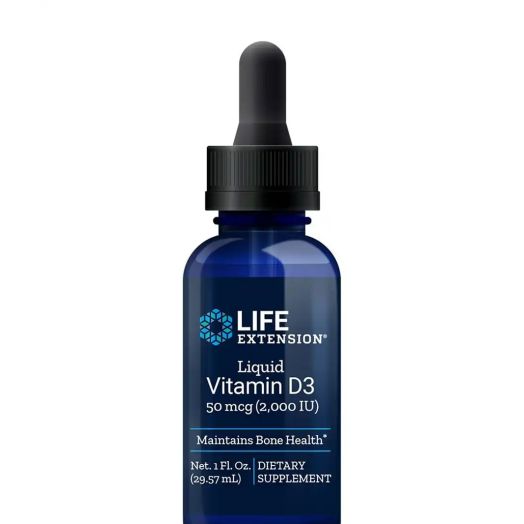 Life Extension Liquid Vitamin D3 2000 IU - 1 fl. oz (29.57 ml)