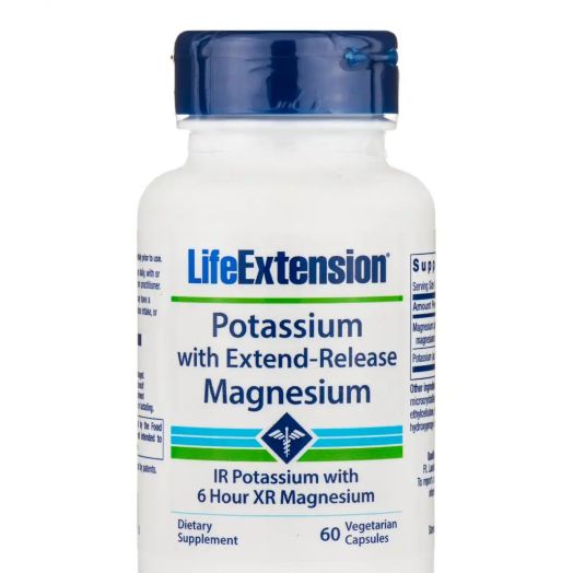 Life Extension Potassium with Extend-Release Magnesium - 60 Vegetarian Capsules