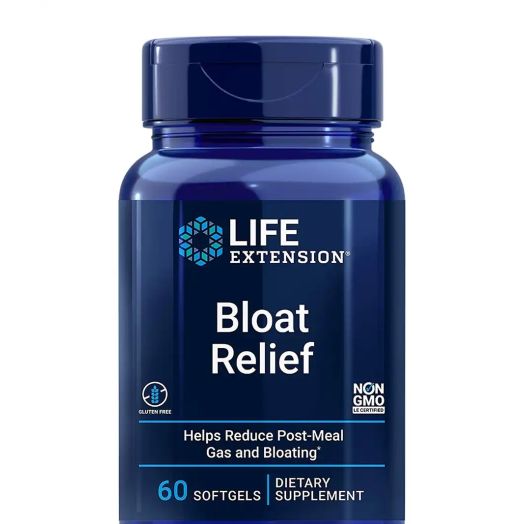 Life Extension Bloat Relief - 60 Softgels