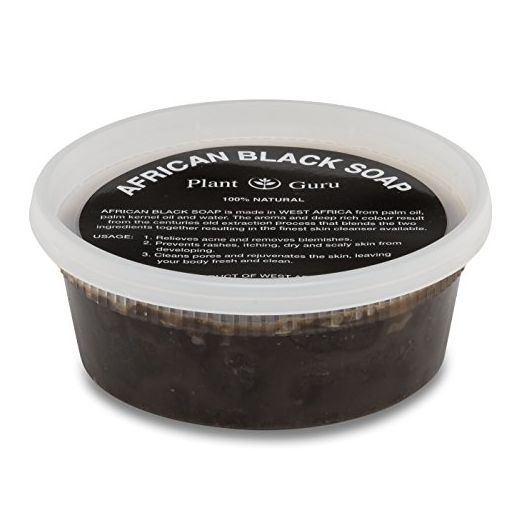 African Black Soap Paste 8 oz. 100% Raw Pure Natural From Ghana. Acne Treatment, Aids Against Eczema & Psoriasis, Dry Skin, Scars and Dark Spots. Great For Pimples, Blackhead, Face & Body Wash.