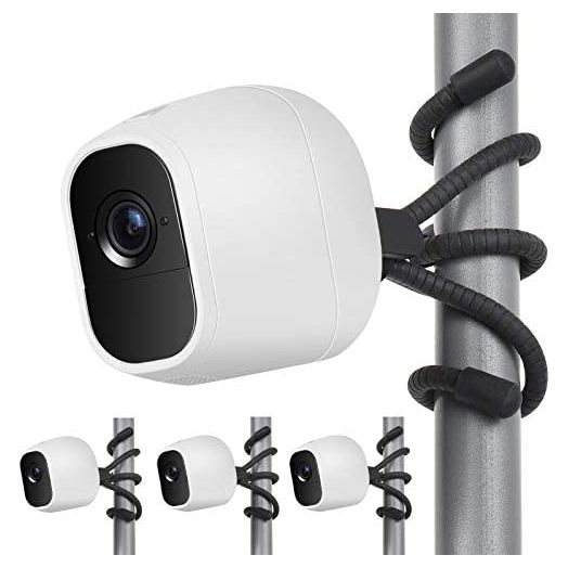 Uogw 3 Pack Flexible Tripod for Arlo Pro, Arlo Ultra, Arlo Pro2,Arlo Baby, Arlo Pro 3, Arlo Go,Wall Mount Bracket,Attach Your Arlo Home Security Camera Everywhere - Black