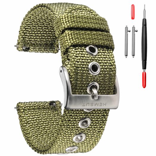 torbollo Men's Watch Bands,Quick Release 22mm Nylon Watch Strap, Soft Replacement Wrap Compatible with Smart Watch or Traditional Watch