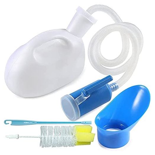 testyu Unisex Urinal, 2000ML Portable Spill Proof Reusable Pee Bottle with Hose