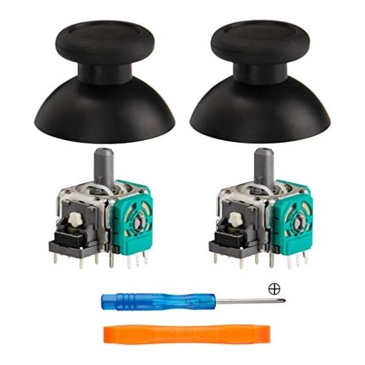 TOMSIN 2pcs Replacement Analog Module 3D Joystick Sensor Thumbsticks for Switch Pro Controller