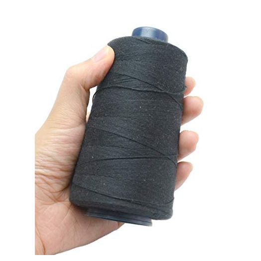 Luwigs Black Weaving Thread 100% Polyester for Making Wig Sewing Hair Weft Hair Extension 1pc 1pc