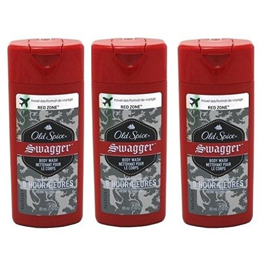 Old Spice Swagger Red Zone Body Wash Travel Size 3 Oz (Pack Of 3)