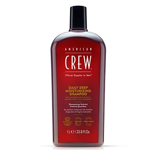 American Crew Daily Deep Moisturizer Shampoo for Men, Citrus Mint, 33.8 Fl Oz