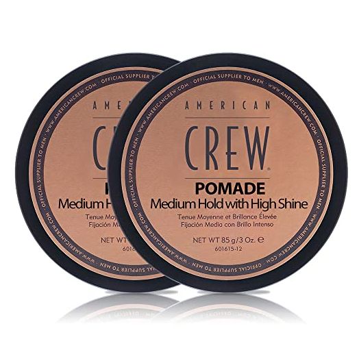 American Crew Men's Hair Pomade Medium Hold with High Shine, 3 Oz (Pack of 2)