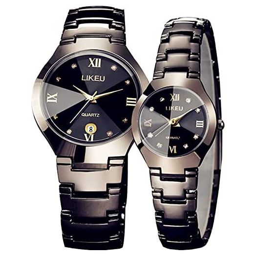 Fashion Creative Luxurious Couple Watches Elegant Women's Watch Business Mens Watches Waterproof Lightweight Bracelet Watch Beautiful Wrist Quartz Stainless Steel Shock Resistant Watches