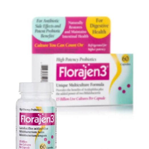 Florajen 3 15 Billion - 60 Capsules