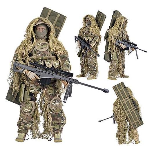 YEIBOBO ! Highly Detail Special Forces 12inch Action Figure SWAT Team (Sniper - All Terrain)