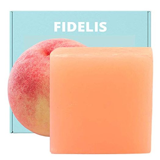 Fidelis Yoni Soap Bar (2 Pack) 3.5 Oz pH Balanced V Clean Natural Feminine Wash (Peach)