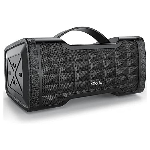 Loud Bluetooth Speaker - Oraolo Upgrade 40W Wireless Portable Large Speaker Stereo Sound, IPX6 Waterproof, Support TF Card/AUX, Built-in Mic for Home Party Outdoor