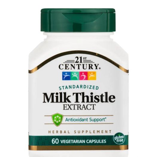 21st Century Milk Thistle Extract (Standardized) - 60 Vegetarian Capsules