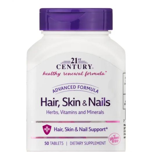 21st Century Hair, Skin & Nails Advanced Formula - 50 Tablets