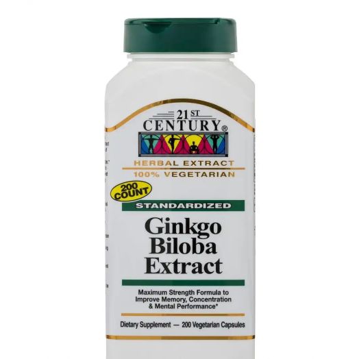 21st Century Ginkgo Biloba Extract - 200 Vegetarian Capsules