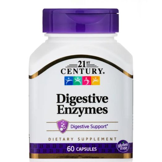 21st Century Digestive Enzymes - 60 Capsules