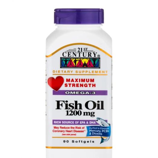 21st Century Fish Oil 1200 mg - 90 Softgels